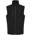 RG455 TRA915 Regatta Navigate Two Layer Soft Shell Bodywarmer Black / Seal Grey colour image